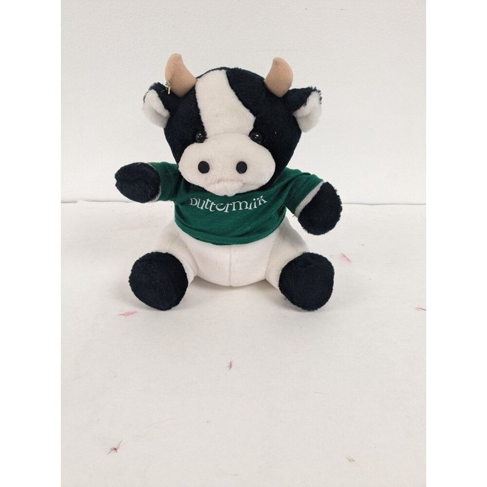 Vintage Steven Smith Buttermilk Cow Stuffed Animal 9"